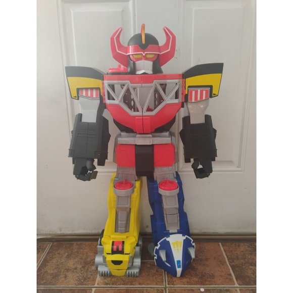 Mighty Morphin Power Rangers Megazord Imaginext Vintage Large 27" Robot Big Toy - Picture 5 of 9